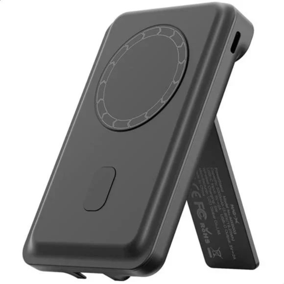 MAG-X Magnetic Wireless Power Bank with Stand, 5000mAh Portable Charger - Picture 1 of 7